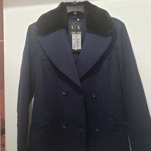 Navy blue AX Armani Exchange coat